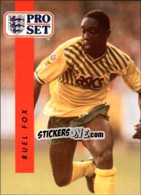 Sticker Ruel Fox - English Football 1990-1991 - Pro Set