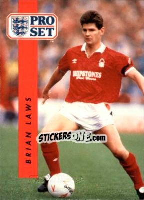 Sticker Brian Laws - English Football 1990-1991 n. 167 - Pro Set