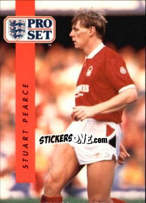 Sticker Stuart Pearce - English Football 1990-1991 n. 168 - Pro Set