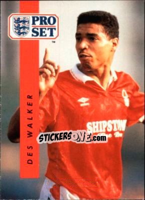 Sticker Des Walker - English Football 1990-1991 - Pro Set