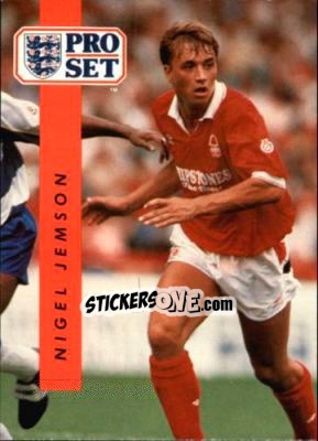 Sticker Nigel Jemson - English Football 1990-1991 n. 174 - Pro Set