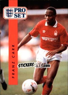 Sticker Franz Carr - English Football 1990-1991 - Pro Set