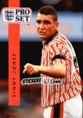 Sticker Vinny Jones - English Football 1990-1991 n. 194 - Pro Set