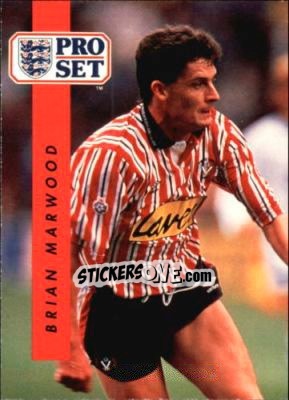 Sticker Brian Marwood - English Football 1990-1991 n. 196 - Pro Set