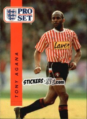 Figurina Tony Agana - English Football 1990-1991 - Pro Set