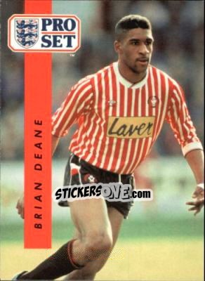 Sticker Brian Deane - English Football 1990-1991 n. 198 - Pro Set