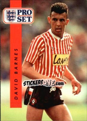 Sticker David Barnes - English Football 1990-1991 - Pro Set