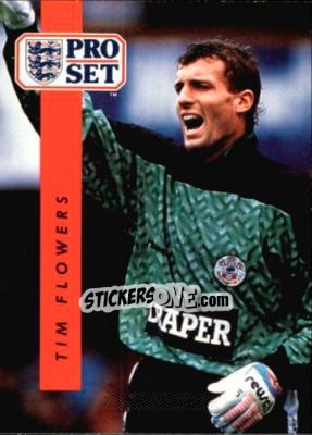 Sticker Tim Flowers - English Football 1990-1991 n. 201 - Pro Set