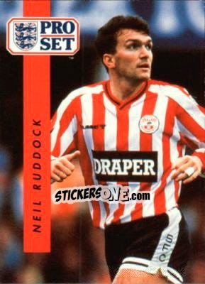 Sticker Neil Ruddock - English Football 1990-1991 n. 205 - Pro Set