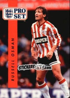 Sticker Russell Osman - English Football 1990-1991 n. 206 - Pro Set
