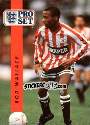 Sticker Rod Wallace - English Football 1990-1991 n. 207 - Pro Set