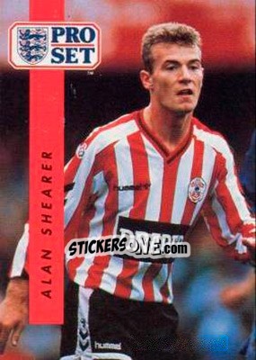 Sticker Alan Shearer - English Football 1990-1991 n. 213 - Pro Set