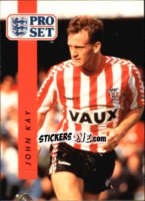 Sticker John Kay - English Football 1990-1991 - Pro Set