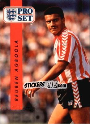 Sticker Reuben Agboola - English Football 1990-1991 - Pro Set
