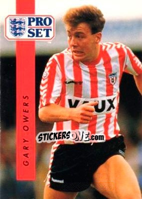 Sticker Gary Owers - English Football 1990-1991 - Pro Set