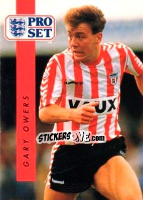 Sticker Gary Owers - English Football 1990-1991 n. 220 - Pro Set
