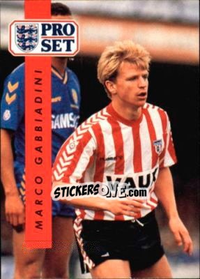 Sticker Marco Gabbiadini - English Football 1990-1991 n. 223 - Pro Set