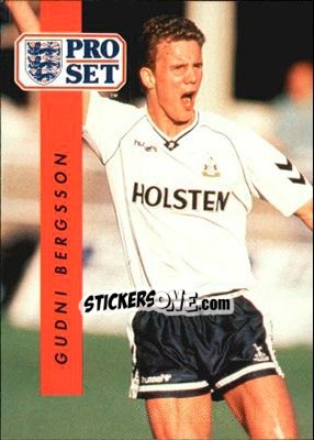 Cromo Gudni Bergsson - English Football 1990-1991 - Pro Set