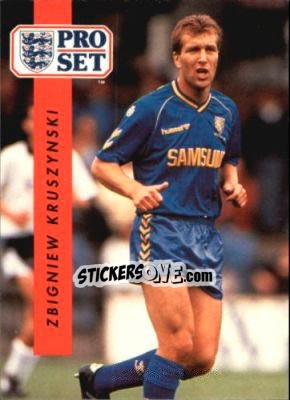 Sticker Zbigniew Kruszynski - English Football 1990-1991 n. 243 - Pro Set