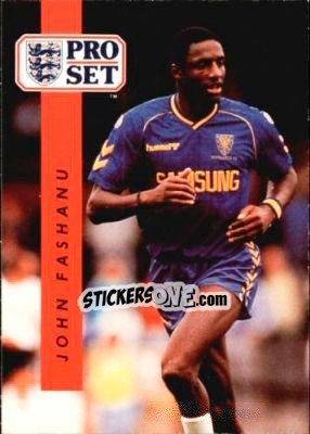 Sticker John Fashanu - English Football 1990-1991 n. 245 - Pro Set