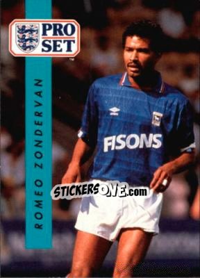 Sticker Romeo Zondervan - English Football 1990-1991 n. 263 - Pro Set