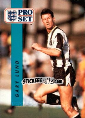 Sticker Gary Lund - English Football 1990-1991 - Pro Set
