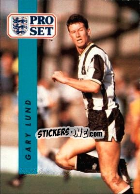 Sticker Gary Lund - English Football 1990-1991 n. 277 - Pro Set