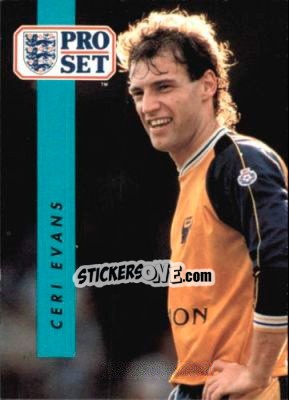 Cromo Ceri Evans - English Football 1990-1991 - Pro Set