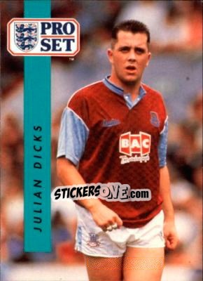 Sticker Julian Dicks - English Football 1990-1991 - Pro Set
