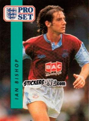 Sticker Ian Bishop - English Football 1990-1991 n. 300 - Pro Set