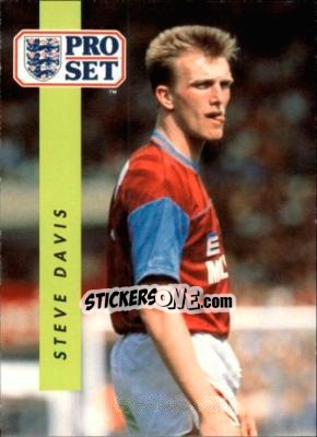 Sticker Steve Davis - English Football 1990-1991 - Pro Set