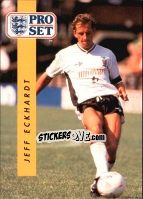 Sticker Jeff Eckhardt - English Football 1990-1991 n. 308 - Pro Set