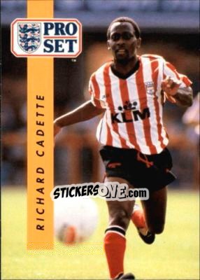 Sticker Richard Cadette - English Football 1990-1991 - Pro Set