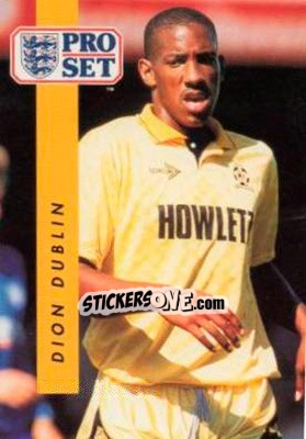 Sticker Dion Dublin - English Football 1990-1991 n. 319 - Pro Set