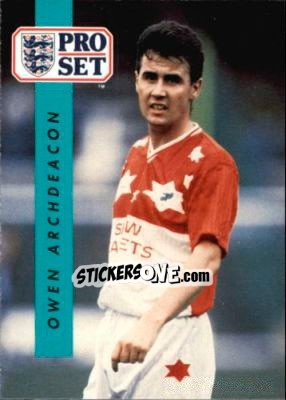 Sticker Owen Archdeacon - English Football 1990-1991 n. 321 - Pro Set