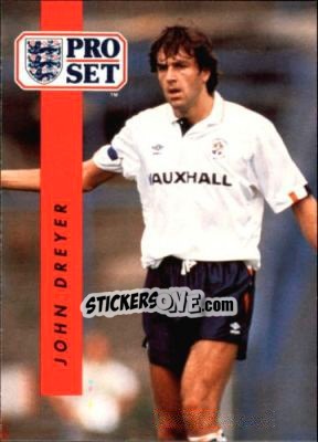 Sticker John Dreyer - English Football 1990-1991 n. 322 - Pro Set