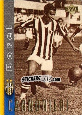 Sticker Felice Placido Borel - Juventus 1997-1998 - Upper Deck