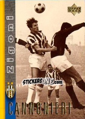 Sticker Gianfranco Zigoni - Juventus 1997-1998 n. 10 - Upper Deck