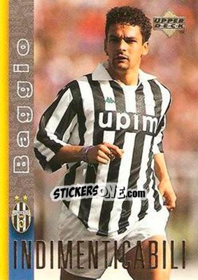 Sticker Roberto Baggio - Juventus 1997-1998 n. 44 - Upper Deck