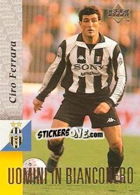 Sticker Ciro Ferrara - Juventus 1997-1998 - Upper Deck