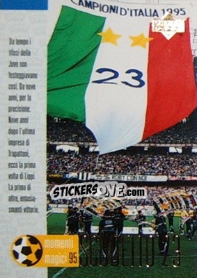 Sticker Scudetto 23 1994/95 - Juventus 1997-1998 - Upper Deck