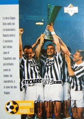 Figurina Coppa UEFA '93 - Juventus 1997-1998 - Upper Deck