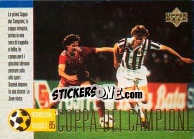 Figurina Coppa dei Campioni '85 - Juventus 1997-1998 - Upper Deck