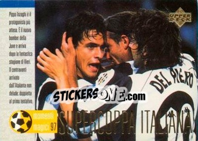 Sticker Supercoppa Italiana '97 - Juventus 1997-1998 - Upper Deck