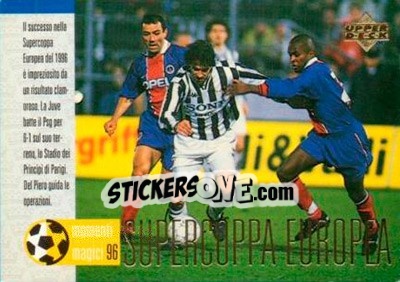 Sticker Supercoppa Europea '97 - Juventus 1997-1998 n. 89 - Upper Deck