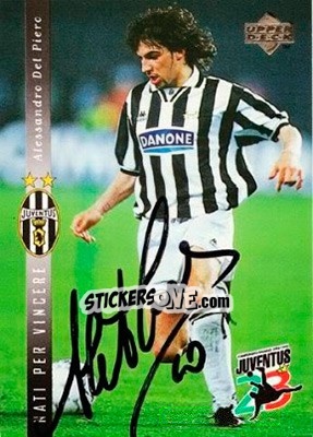 Sticker Alessandro Del Piero - Juventus 1997-1998 n. 92 - Upper Deck