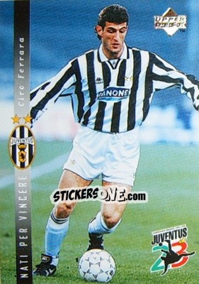 Sticker Ciro Ferrara - Juventus 1997-1998 - Upper Deck