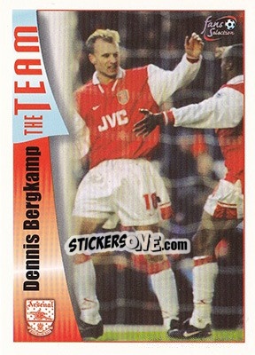 Cromo Dennis Bergkamp - Arsenal Fans' Selection 1997-1998 - Futera