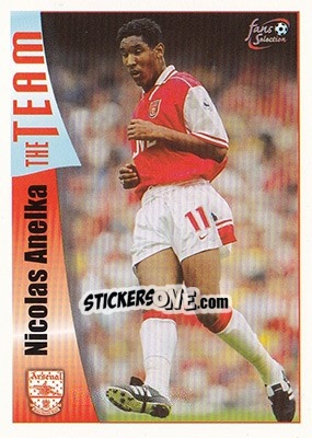 Sticker Nicolas Anelka - Arsenal Fans' Selection 1997-1998 n. 17 - Futera