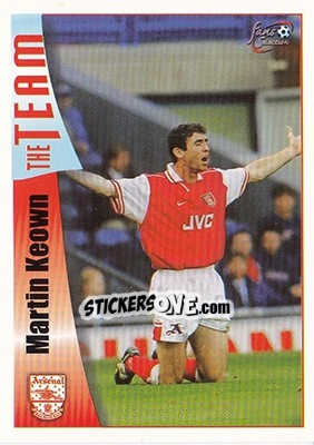 Sticker Martin Keown - Arsenal Fans' Selection 1997-1998 n. 18 - Futera